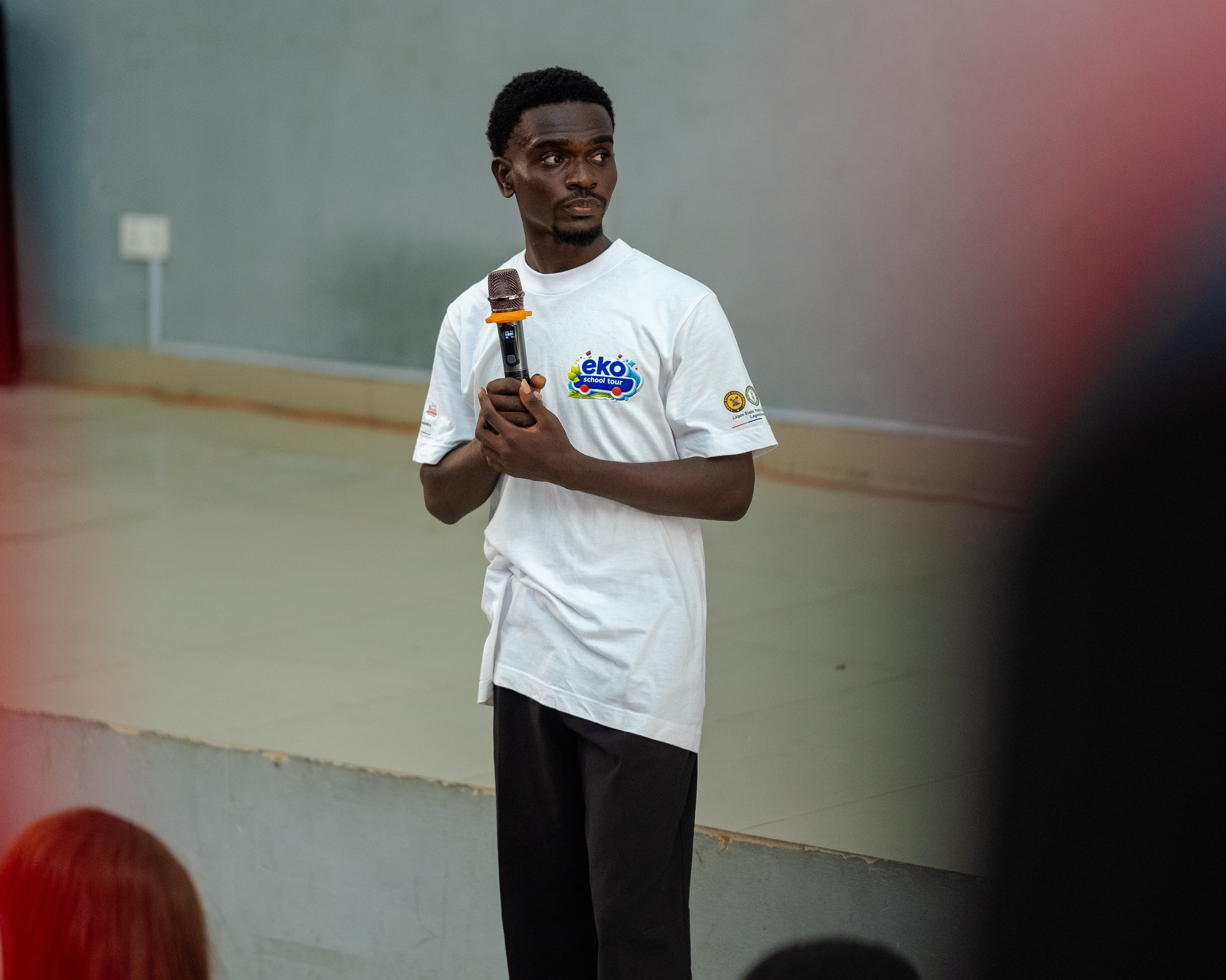 Speaking during the Eko School Tour